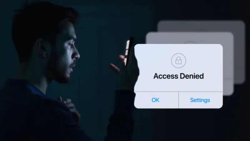 Blocked account viewer