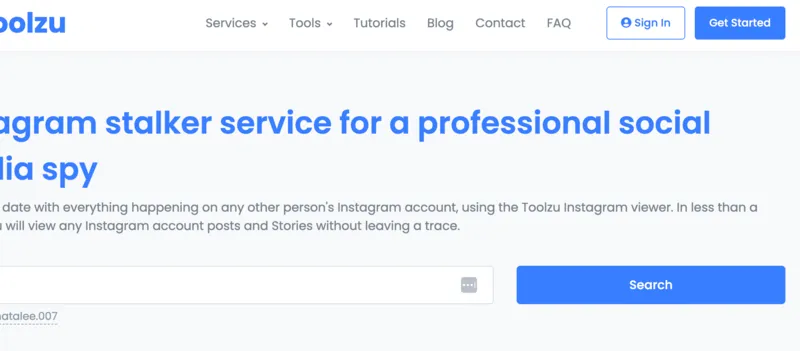 Toolzu review: Instagram stalker service and profile viewer