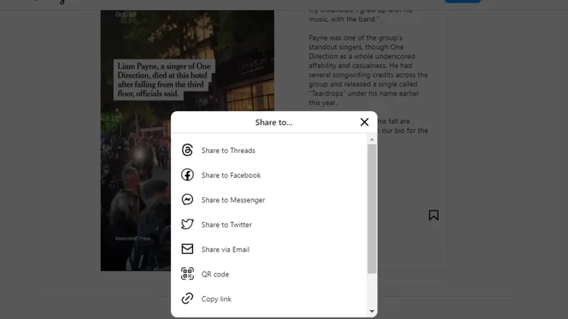 Quali informazioni puoi vedere quando usi il browser: Monitoraggio di Instagram