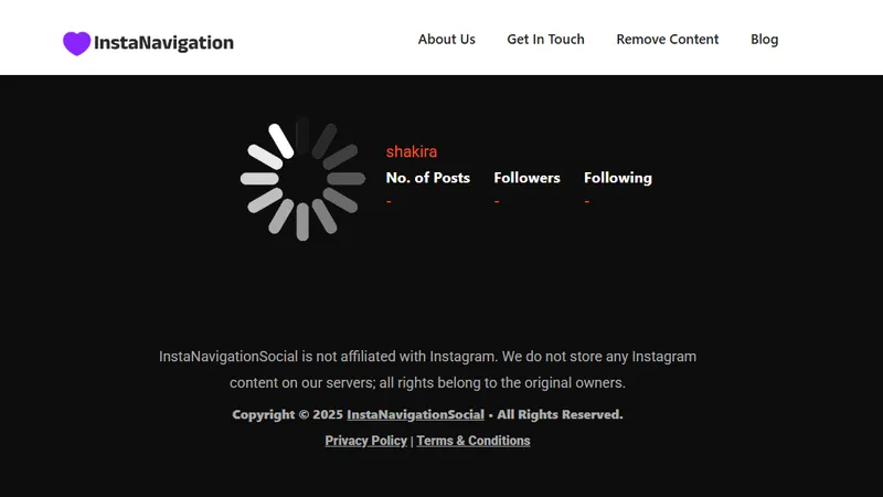Instanavigation website bad operation, reviewed by Peekviewer