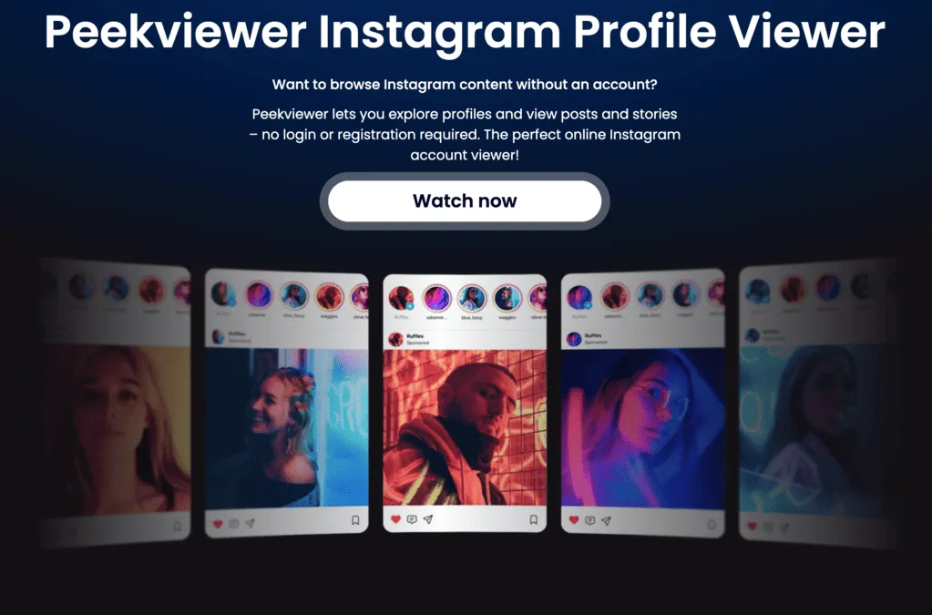 Instagram profile viewer
