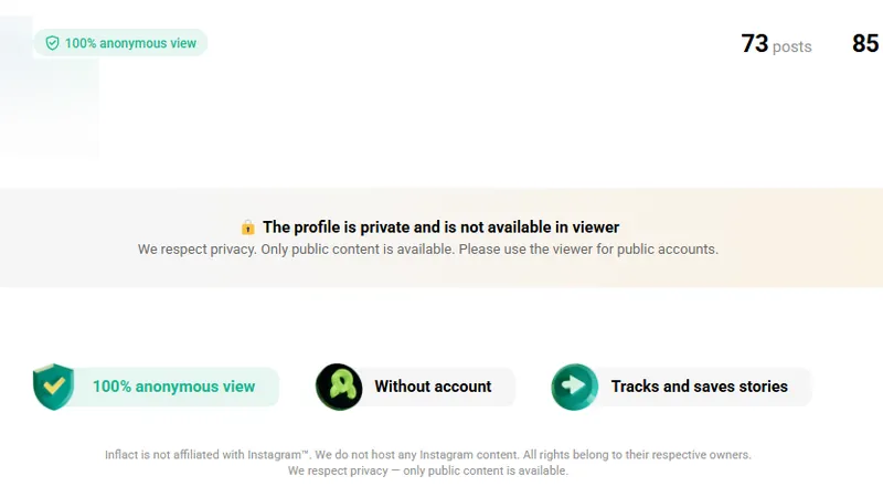 How Inflact Works Step 2 – by Private Instagram Viewer Free