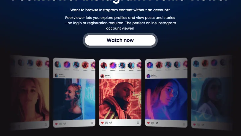 Instagram profile viewer