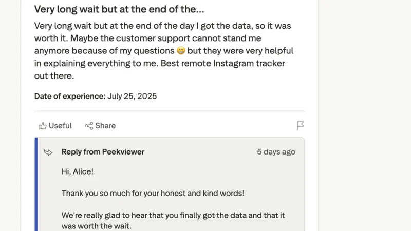 Peekviewer reviews from real users on Trustpilot