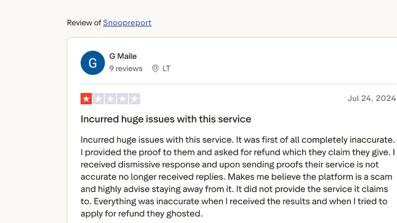 Snoopreport Reviews
